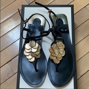 Diane vonfurstenberg coin leather sandals